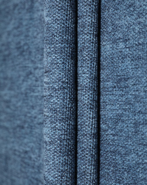 Blue woven fabric curtain sofa supports customization