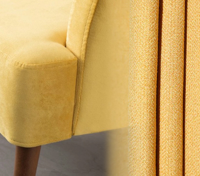 High-quality woven dyed linen-like sofa fabric